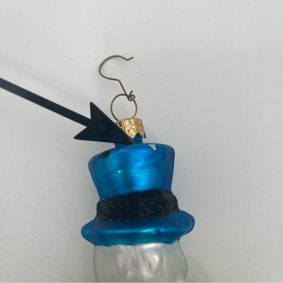 CHRISTOPHER RADKO Glass Ornament White Rabbit Glass Easter Alice Mad Hatter - Picture 6 of 14